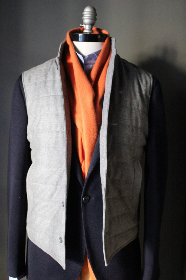 Light Grey Flannel Vest