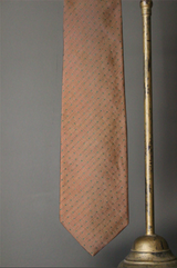 Woven Silk and Linen Dot Tie