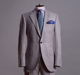 Textured Grey Summer Suit