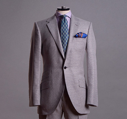 Textured Grey Summer Suit – MillersOath