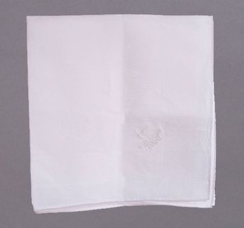 Hand Rolled White Irish Linen Pocketsquare