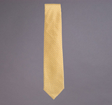 Woven Silk and Linen Dot Tie