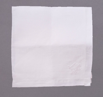 White Irish Linen Pocketsquare