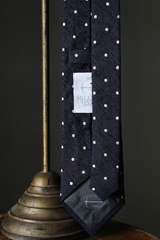 Dobby Dot Tie in Navy