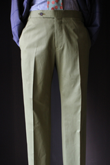 Green Cotton Drill Trouser