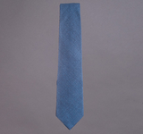 Matka raw silk tie, light blue