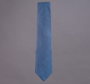 Matka raw silk tie, light blue