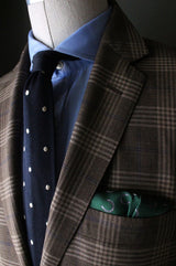 Light Brown Plaid with Blue Overcheck Sportcoat