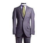 Dark Grey Twill Worsted Suit