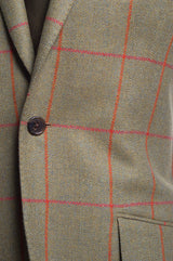 Soft Green Sportcoat with Red Windowpane