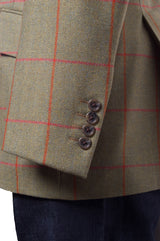 Soft Green Sportcoat with Red Windowpane