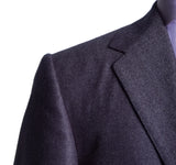 Herringbone Char-Navy Worsted Suit