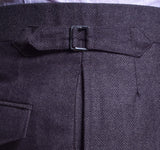 Herringbone Char-Navy Worsted Suit