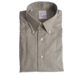 Milled Olive Houndstooth Button Down Sport Shirt