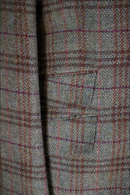 Textured Olive Sportcoat with Multi-Color Deco – MillersOath