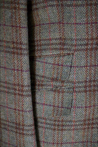 Textured Olive Sportcoat with Multi-Color Deco