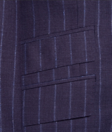 Navy Pindot Stripe Suit