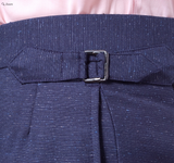 Navy Worsted Donegal Suit