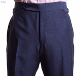 Navy Worsted Donegal Suit
