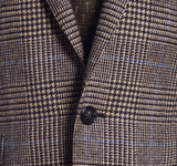 Glen Plaid Flannel with Blue Deco