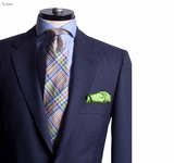 Char-Navy Worsted Suit