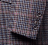 Guncheck Sportcoat in green with mauve windowpane