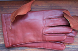 Cashmere lined Brown Nappa leather gloves