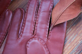 Cashmere lined Brown Nappa leather gloves