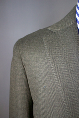 Green Cashmere Herringbone Sportcoat