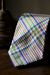 Oversize Glen Plaid Tie