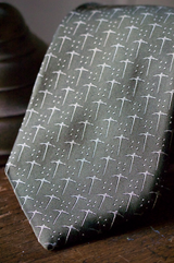 Woven Pick Axe Formal Dot Tie