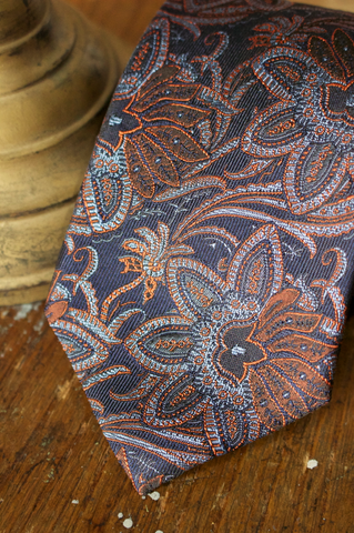 Woven Floral Paisley Tie