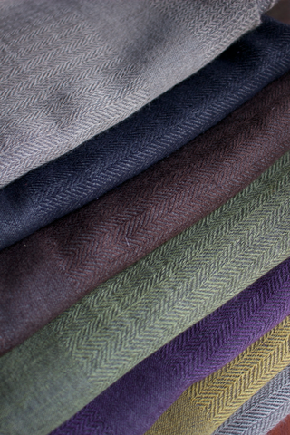 Cashmere & Silk Herringbone Scarf.