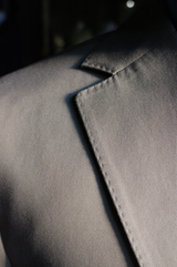 Unstructured Dark Tan Cotton Suit