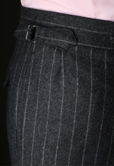 Charcoal Flannel Chalk Stripe Suit