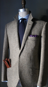 Tan/Brown Houndstooth Sport Coat