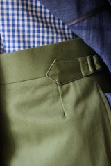 Green Cotton Drill Trouser