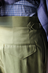 Green Cotton Drill Trouser