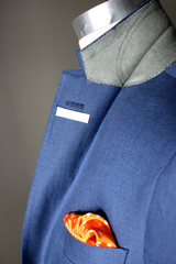 Unstructured Blueberry Linen Sport Coat