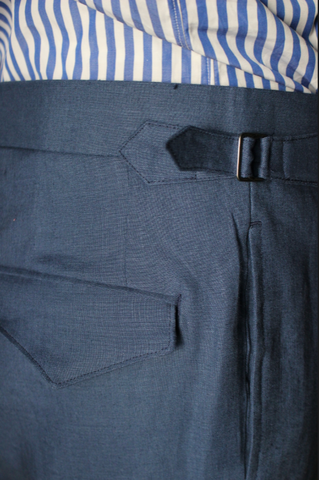 Blueberry Linen Trouser