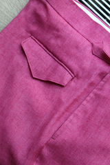 Pink Linen Trouser