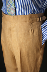 Tan Linen Trouser