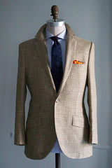 Brown and Tan Check Sportcoat