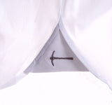 White Broadcloth shirt with English Spread Collar