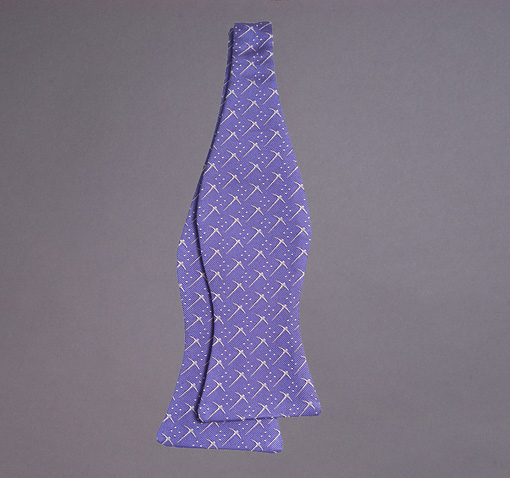 Woven Pick Axe Formal Dot Bow Tie