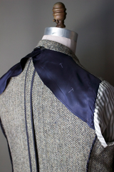 Unstructured Herringbone Tweed Sportcoat