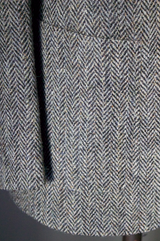 Unstructured Herringbone Tweed Sportcoat