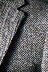 Unstructured Herringbone Tweed Sportcoat