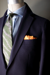 Unstructured Navy Flannel Sportcoat