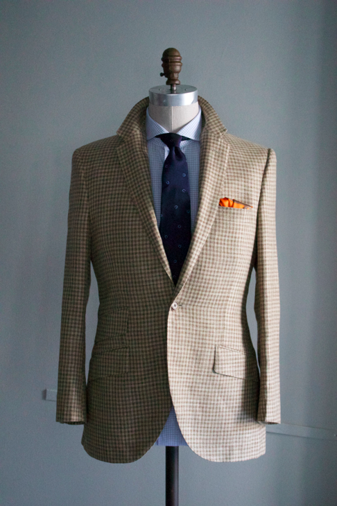 Brown and Tan Check Sportcoat